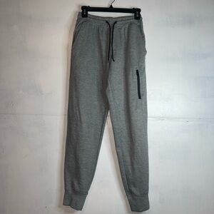 Mitre Jogger Men’s Small Gray Sweatpants Fleece Elastic Waist Athletic Gym